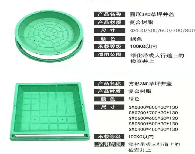 广元树脂复合种植井盖展示